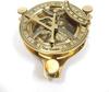 Nautical Sundial Brass Compass | Nautical Handmade Gold Finish Brass Sundial In 3" or 4" | Sundial Compass Pocket Gift Item For Brass Lover