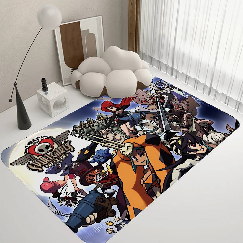 Коврик для комнаты S-Skullgirls для файтингов, дешевый, противоскользящий, современный для гостиной, балкона, с принтом, приветственный коврик