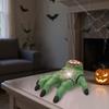 Remote Control Crawling Hand Prank Toy Spooky Halloween Animated Zombie Hand with LED Light for Haunted House Yard Lawn Decor
