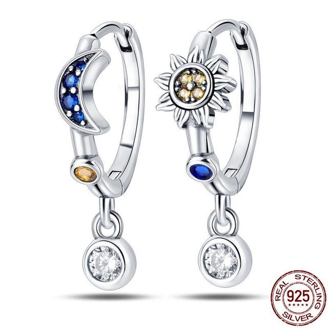 100% настоящие серьги из серебра 925 пробы, снежинка, циркон, в форме сердца, золото, розовое золото, циркон, ювелирные изделия, сверкающий кулон-обруч