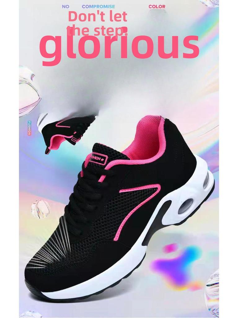 Повседневная обувь из дышащей сетки для женщин среднего и пожилого возраста на весну и лето, идеально подходит для прогулок и путешествий.. Спортивная обувь с мягкой подошвой.