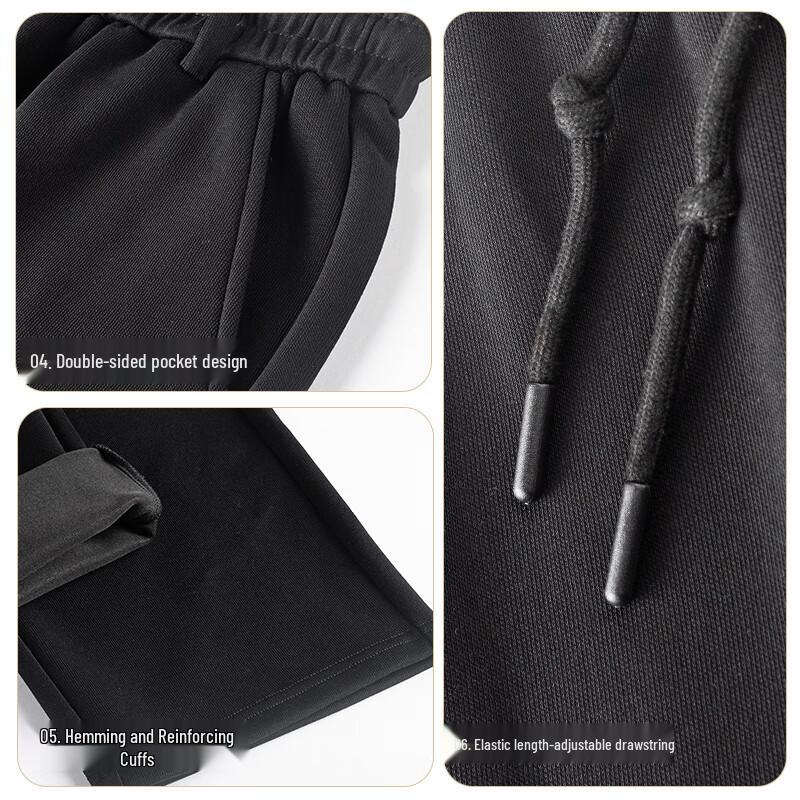 Skechers Универсальные свободные трикотажные спортивные брюки прямого кроя