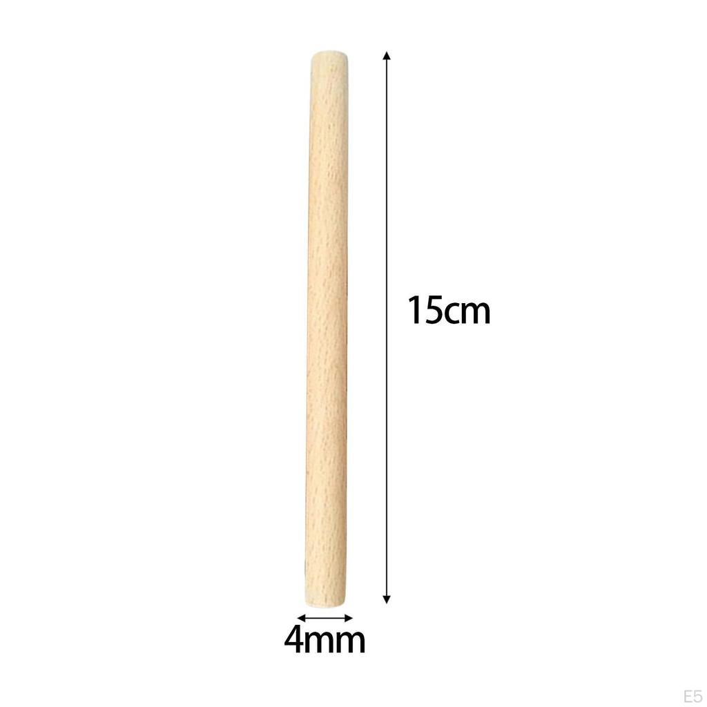 50 шт. деревянных стержней-шкантов, палочек для поделок из дерева, необработанных твердых пород древесины для макраме