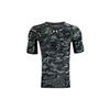 Футболка HeatGear Camo Print Retro с коротким рукавом, мужские топы, черная 1345722-003