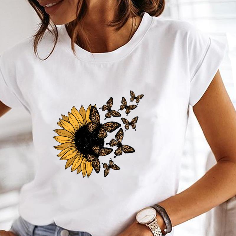 (Азиатский размер) Футболка, верхняя одежда, милый стиль, 90-е годы, милая стильная повседневная модная футболка с коротким рукавом, женская футболка с принтом, женская футболка с графикой