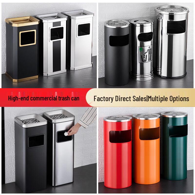 RSRDDY Outdoor Stainless Steel Ashtray Trash Can