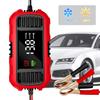 12 В 2 А Зарядное устройство для автомобильного аккумулятора Цифровой дисплей Зарядное устройство для мотоциклетного аккумулятора Полностью автоматическое зарядное устройство для аккумуляторов автомобиля и грузовика