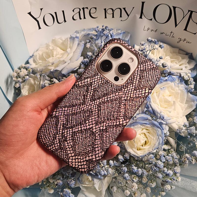 Текстура кожи питона подходит для чехла для телефона Apple 15promax, iPhone13 полузакрытый 14/12 модный 11 комплектов