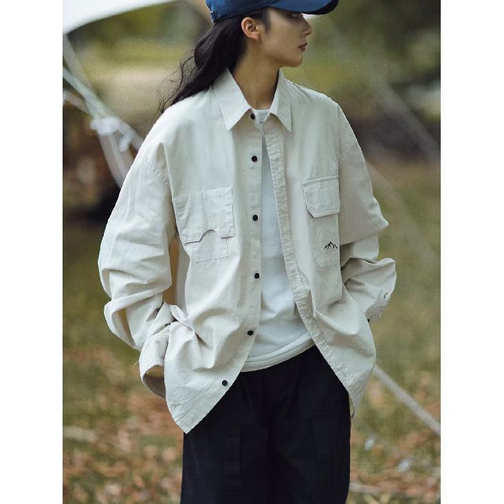 2024 Letter Long Sleeve Shirt Japanese Hong Kong Style Ins Loose Shirt Boys Summer Trendy Versatile Casual Coat