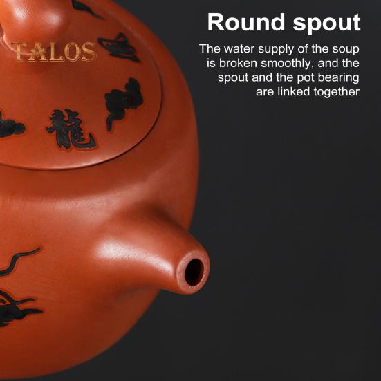 Teapot with 2 Cups Dragon And Phoenix Color-changing Purple Clay Teapot Hand-made Zisha Tea Set Kung Fu Tea Pot for Teapot Tea Lovers Gift