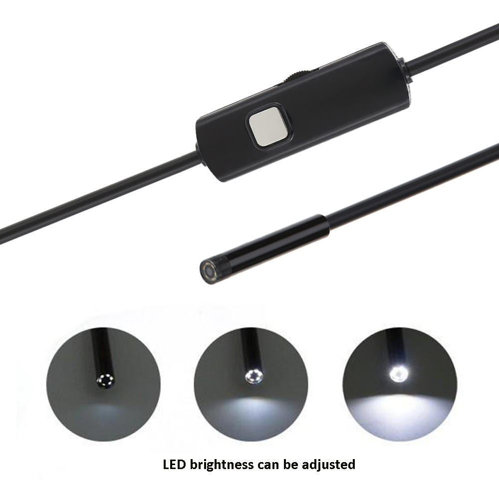 5.5мм 1.5м Цифровой USB Эндоскоп Бороскоп Ручной Инспекционная Змеиная Камера 6 Регулируемых Светодиодов для Смартфонов Android