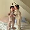 Boys' and Girls' Cartoon Double Layer Gauze Pajamas - Autumn Collection (85006)