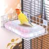 Bird Perch Rest Stand Easy To Install Climbing Toy Cage Accessory Wire for Parakeets Cockatiels