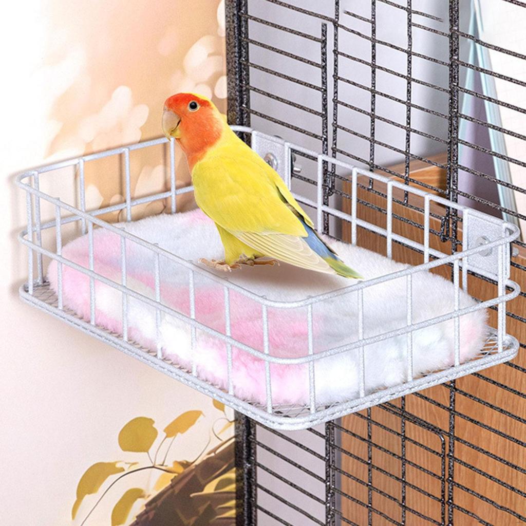 Bird Perch Rest Stand Easy To Install Climbing Toy Cage Accessory Wire for Parakeets Cockatiels