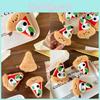 Adorable Plush Pizza Keychain Toy Cute Cheese Bag Charm For Kids And Adults