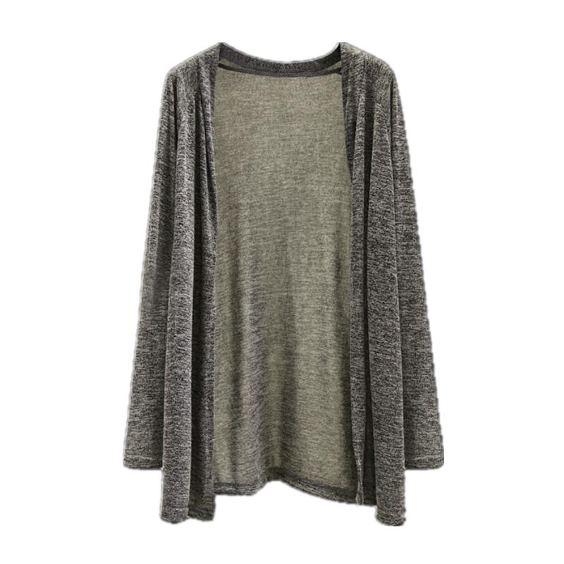 Fashionable Sun Protection Clothing Knitted Cardigan Women's Long Sleeved Jacket Loose and Versatile Plus Size for Spring and Autumn Fashion Show