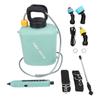 Электрический опрыскиватель с 3 насадками, выдвижной штангой, USB-перезаряжаемой ручкой, 6 л, на батарейках
