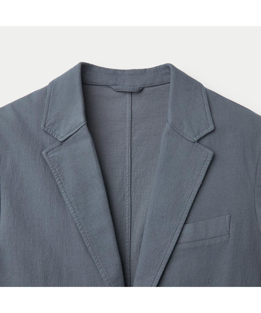 Series (Set Up) Dyed Texture Regular Fit Jacket Sajam26521Gyx