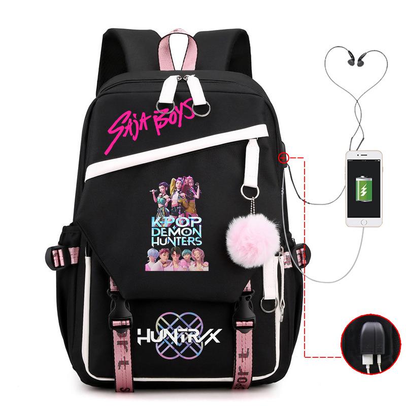 Animation Peripheral Printing Korean Version Style Children'S Backpack College Style Junior High School Student Leisure Schoolbag