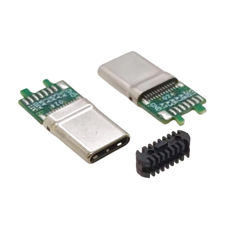 Паяемый USB-C 3.1 Male разъем для быстрой зарядки