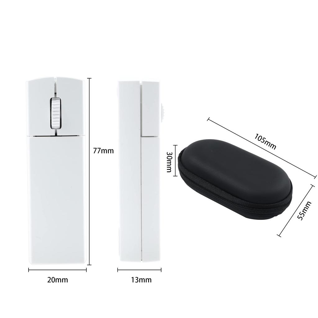 Wireless Bluetooth Mouse, 2.4G, Ultra-Lightweight, Ultra-Small, TYPE-C Rechargeable, Aerial Mouse, Ideal for Meetings, Lectures, Classes, Office