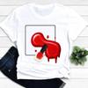 Women T-shirts Nail Art Lovely Spring Short Sleeve Ladies Fashion Casual Clothing Cartoon Clothes Female Tee Graphic Tshirt
