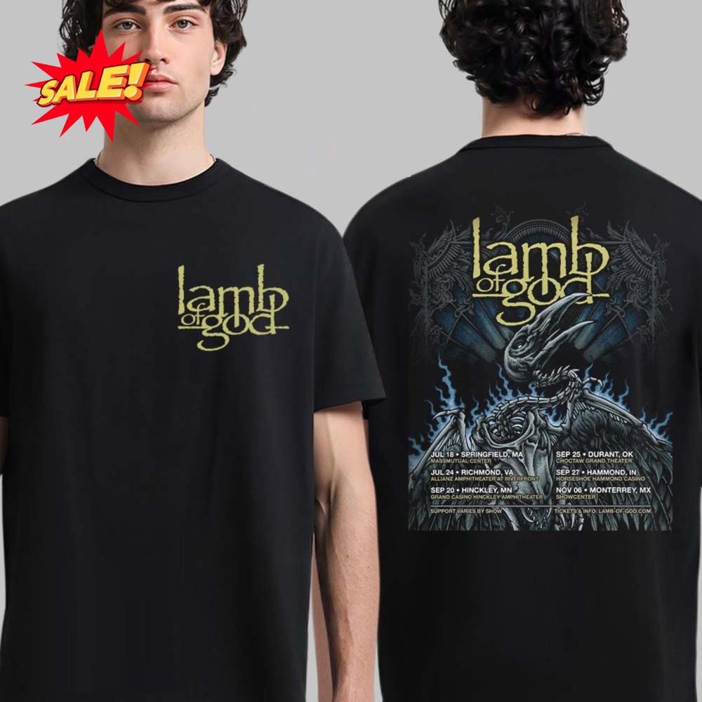 Lamb Of God Summer And Fall 2025 North American Tour Dates T-Shirt