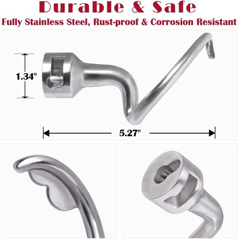 For Dough Spiral Hook Kitchenaid 455 Quart Tilthead Stand Mixer Dough Hook Replacement For Kitchenaid Attachment