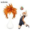 Хайкюу!! Hinata Syouyou Косплей Парик Короткие Оранжевые Пушистые Многослойные Парики Для Косплея Термостойкие Синтетические Волосы Аниме Парик + Кепка Для Парика