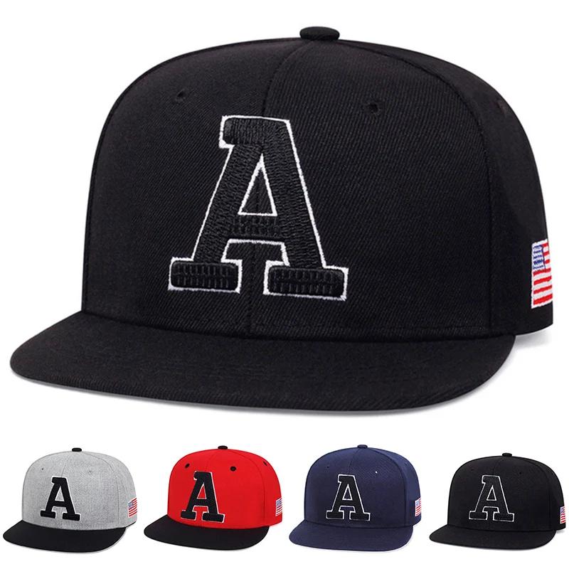 Hip-Hop Stitching Stitched Embroidered Alphabet A Neutral Gender Women Men For Hats Spring Autumn Outdoor Adjustable Casual Baseball Caps Trucker