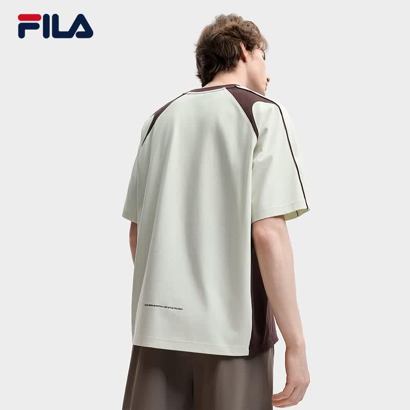 FILA Men's Color-Blocked Knit Short Sleeve T-Shirt