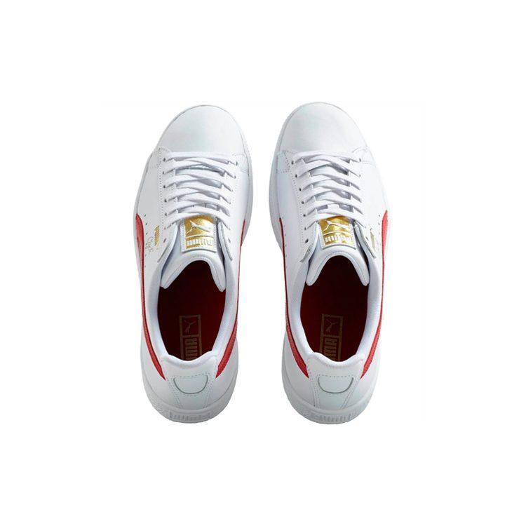 Puma Клайд Кожа Фольга Белая Вишня 364669-03