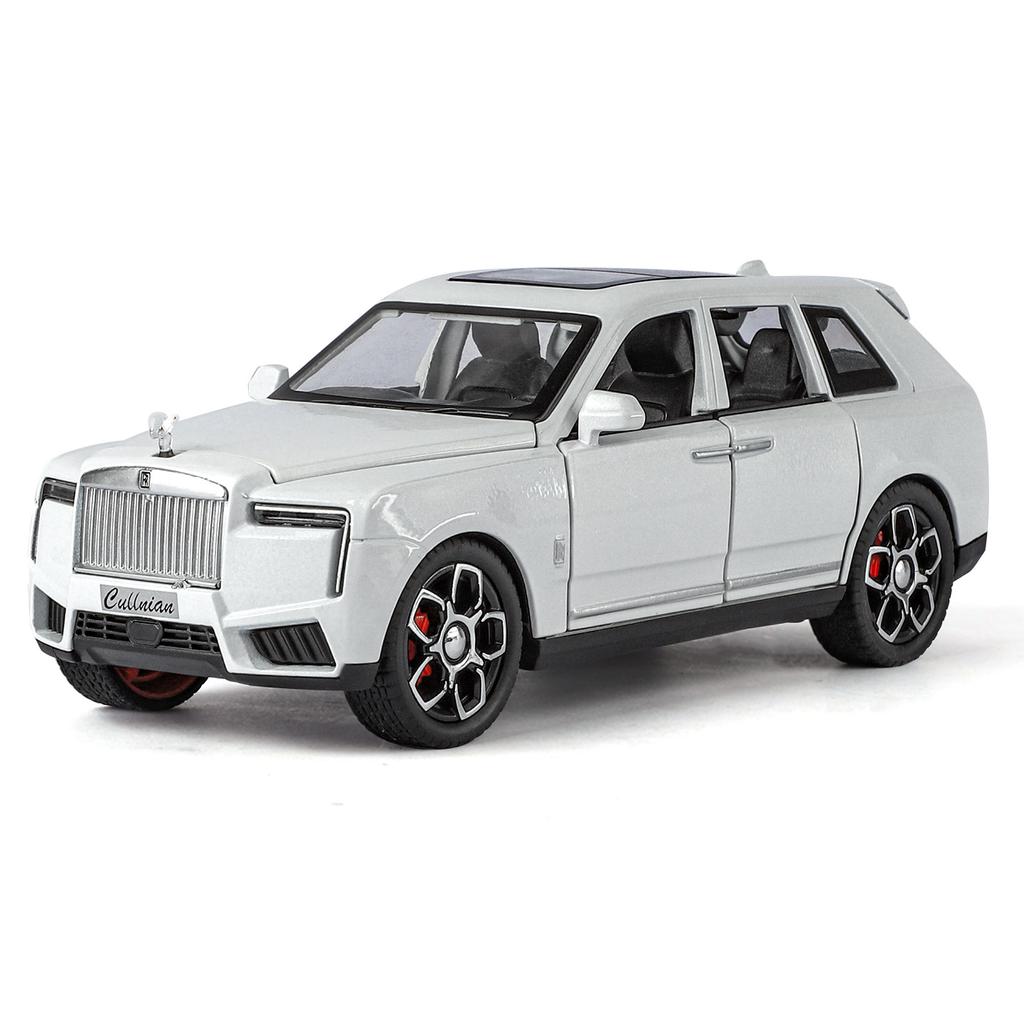 1:32 Scale Rolls-Royce Cullinan Cars Models Toys Alloy Diecast 2 Doors Opened with Light Sound Miniature Car Boys Perfect Gifts