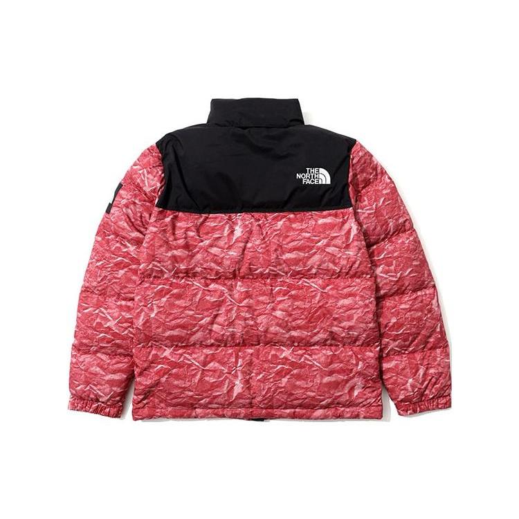 THE NORTH FACE Novelty Eco Nuptse Down Jacket Ls Red Unisex Korea Version NJ1DM66L