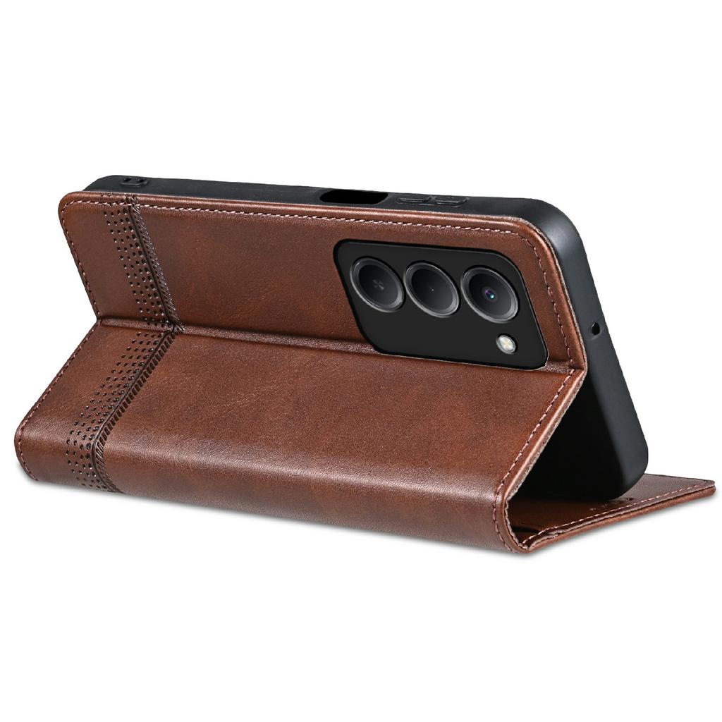 Для Xiaomi Redmi 15 4G (США) (171 мм) Чехол-кошелек из воловьей кожи с текстурой из искусственной кожи для телефона