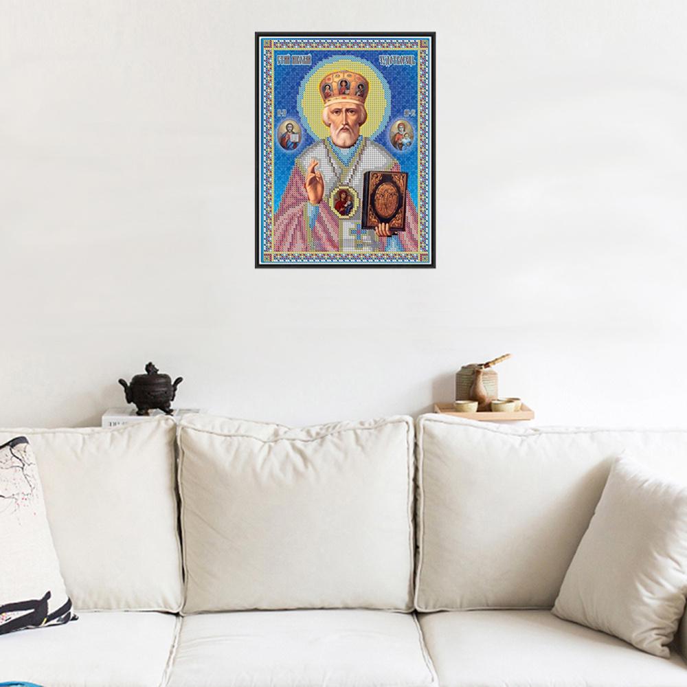 5D Diy Diamond Paintings Religion Leader Icon Mosaic True Rhinestone Cross Stitch Embroidery Mural