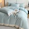 Cotton Polished 4Pcs Set, Autumn And Winter Thickened Quilt Cover, Pure Cotton Bed Sheet, Mattress Light Luxury Bedding 4