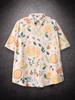 Oversized Loose Short Sleeve Fruit Printing Print Hawaii Beach Summer Men Shirt Student Couples Fashion Casual Mens Clothing