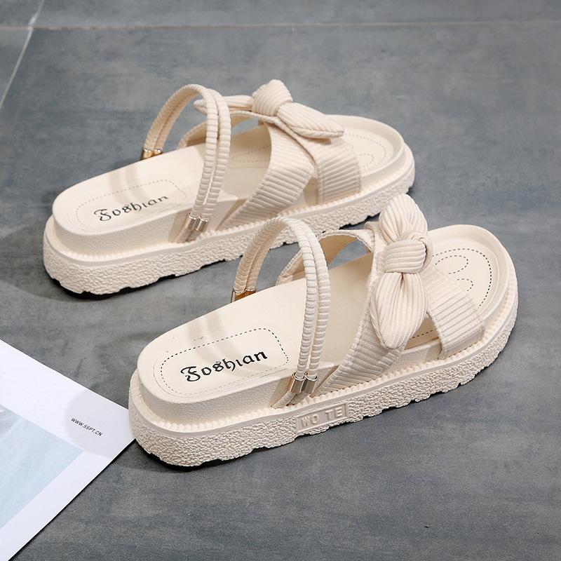 Интернет-знаменитость бант женский 2025 новый лето новый щедрый удобный легкий два способа носки сандалии фея ветер для улицы