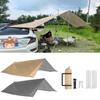 Car Camping Tent Roof Canopy Anti-UV Large Awining Camping Rainproof Car Tent Sun Shelters Auto Outdoor Accessories