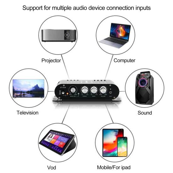 Car Bluetooth-compatible Audio Amplifier Sound Adjustable Universal High Compatibility Audio Speaker Amplifier Module