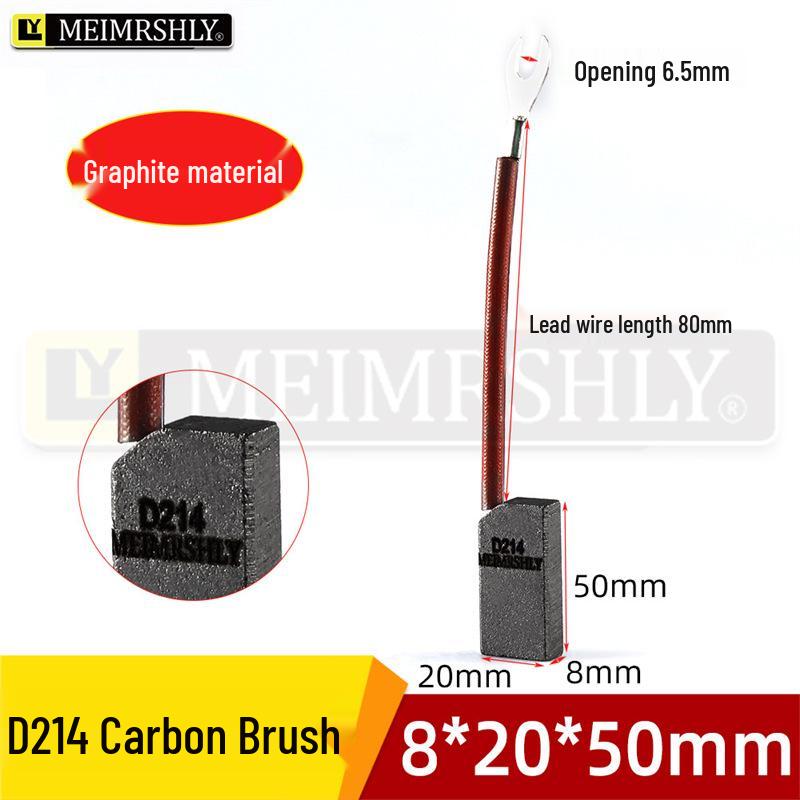 Graphite High Carbon Motor Brushes D214 - Sizes 8, 10, 12.5, 30, 32, 35, 40