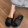 Internet Celebrity French Fairy Style Thick-soled Slippers Female 2025 New Outer Wear Summer Skirt Heightening Cool Slippers