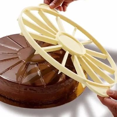 10/12 ломтиков пластиковый торт равномерный резак круглый хлеб торт мусс ломтик маркер выпечка для дома кухонные принадлежности