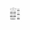 Window Switch Button Cover Trim 11PCS For BMW 3 4 Series GT 2013-2019 ABS Silver