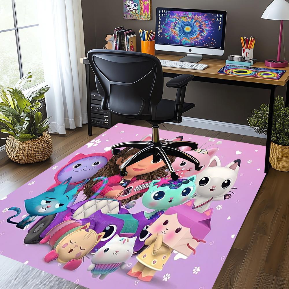 Gabby’s Dollhouse Printed Carpet,Rug,for Office Chair Living Room Bedroom Kitchen Room Decor Gifts.