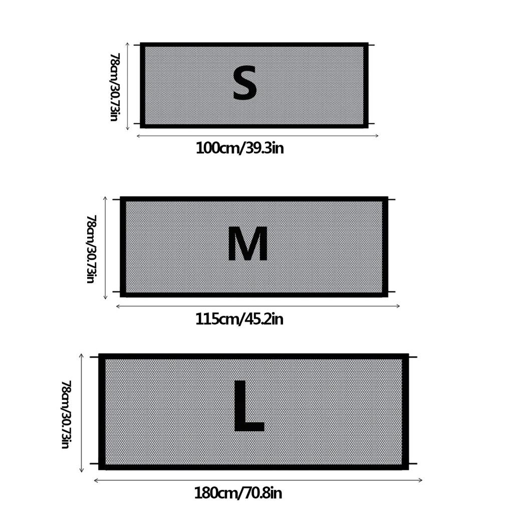 Портативный барьер для собак, ограждения с 4 шт. крючками, изолированный сетчатый барьер для домашних животных, складной дышащий сетчатый манеж для безопасного ограждения для собак
