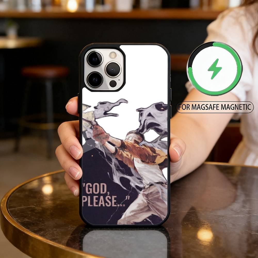 Чехол для телефона G-Game D-Disco E-Elysium для iPhone 17, 16, 15, 14, 13, 12, 11 Plus, Pro Max Магнитный Для Magsafe Беспроводной Зарядки