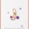 Handmade Cute LinaBell Fox Flower Keychain Pendant - Anti-lost Accessory.