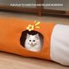 Складной туннель для кошек, гнездо для кошек, интегрированный прямой туннель для кошек, саморазвлечение для снятия скуки, игрушка для кошек